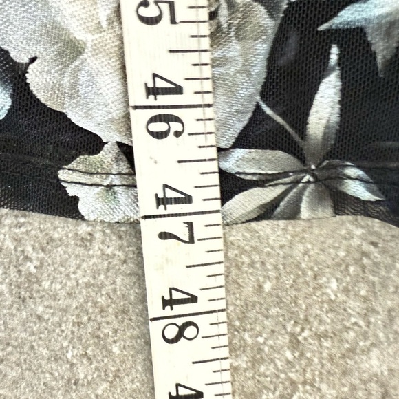 Torrid Retro Chic Black/Silver Metallic Floral Tulle Sleeveless Dress Size 26 - Picture 8 of 9